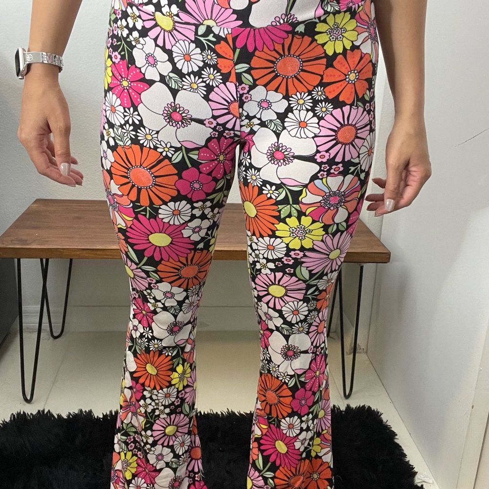 No Boundaries Colorful Floral Pants